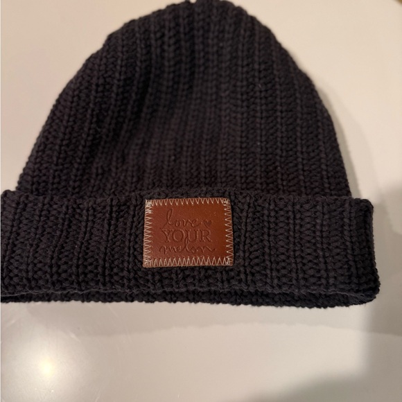 Love Your Melon Accessories - Love Your Melon Dark Knit Beanie